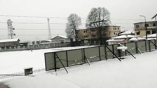 Snowfall in kashmir