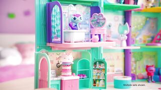 Gabby's Dollhouse, Primp and Pamper Bathroom with Mercat Figure
