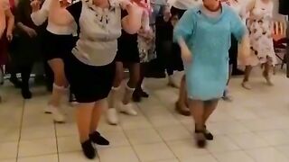 Everyone is dancing.