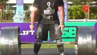 New worlds record 1185 lb in weight lifting