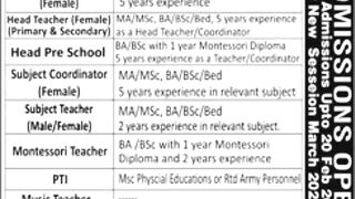 Advertisement in Daily Jang Newspaper on Sunday 29-January-2023