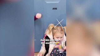 Daughter laughing