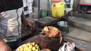 Pakistani Street Food - FuLL CHICKEN ROAST AND WHOLE FRIED CHICKEN KARACHI