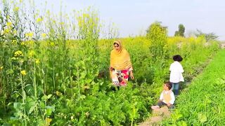 Mud House Cooking By Village Women I White Matar Pulao I Daily Village Lunch Routine