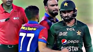 Shahid afridi fight with afganstai plyr
