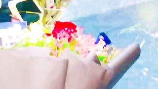 fresh flower and chocolate bouquet