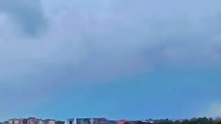Beautiful view of cloudy weather in a beautiful city