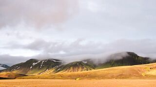 Mountain with clouds