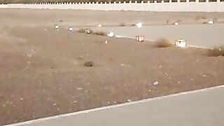 Helicopter landing on ground