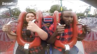 Guys Passing Out _ Funny Slingshot Ride Compilation