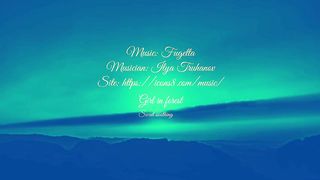 Golden landscape.beautiful mountains. Green trees,relaxing nature.deep focusing,calm music