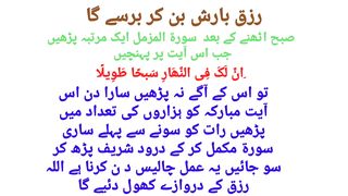 Rizq ka wazifa| zindagi sa agahi |Islamic world
