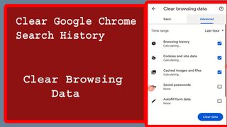 clear google chrome search history