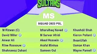 PSL PAKISTAN 2023 ALL TEEM