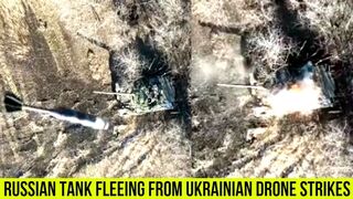 Russian tank forces to retreat from Ukrainian drone strikes
