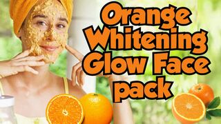 Orange Whitening Glow Face Pack 7 Days Challenge | BEAUTY WITH NATURAL REMEDIES