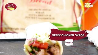 Healthy Green Chicken Gyros with Creamy Yogurt Herb Sauce