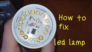 How to fix an LED light bulb with your own hands