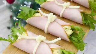 Рулетики с ветчины