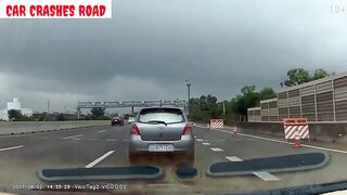 CAR CRASHES ROAD Crazy driving and road rage