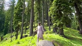 Hiking mountain view