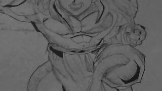 Anime character's sketch