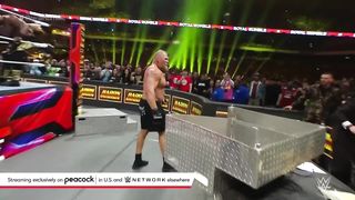Brock Lesnar goes berserk after being eliminated by Bobby Lashley: WWE Royal Rumble 2023 highlight..