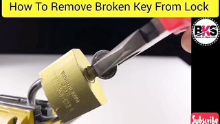 How to remove broken key from lock