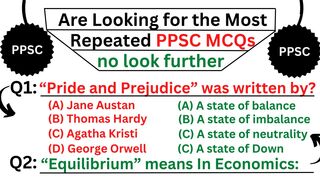 Top 50 Most Repeated General knowledge PPSC MCQs | FPSC, PMS, NTS, OTS, MCQs | Test Preparation MCQs