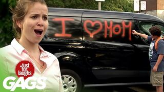 Kid Covers Car in Graffiti For His Mom