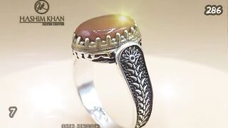 Silver ring hand made durable stone