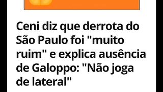 Rogério ceni da dura explicação da derrota para o corinthians.