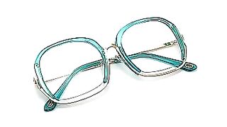 Vintage Half Frame Square Anti-blue Light Eyeglasses Women 2023 New Oversized Alloy Elegant Computer Glasses Frame Female Shades
