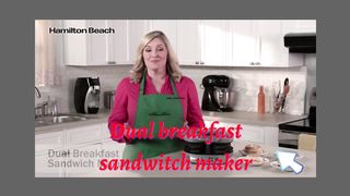 Dual breakfast sandwich maker