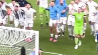 Argentina team after winning world cup
