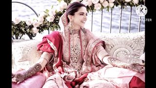 Bollywood actress Deepika Padukone and bollywood actor Ranveer Singh wedding pics