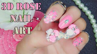 3D Rose Nail Art