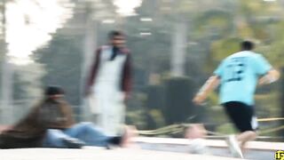prank video 2023....football pulling funny video