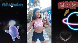 Dancer little girl able to make you happy with dance of her