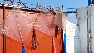 Home made Kites/بسنت کا تہوار/spring Festival/خوشی کا تہوار ۔