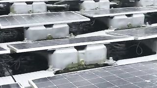 Floating Solar panels #viral #science