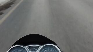 Bike ride in bridge pakistan sindh behind river sindu dariya