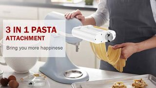 Pasta maker with 6 Interchangeable Pasta Plates, White|home gadgets and kitchen utensils|tools items