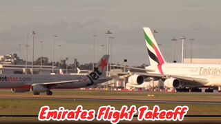 Dubai Airport - Landings, Takeoff, Emirates Airlines, Etihad