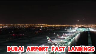 Dubai Airport Fast Motion Landings & Takeoff - Best Videos
