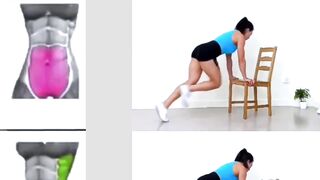 ABS Workout with Chair at Home