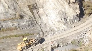 Granite mine,loder , stone lefter