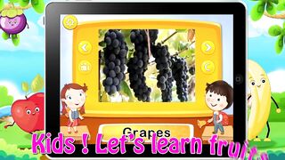 Kids let's learn fruits name