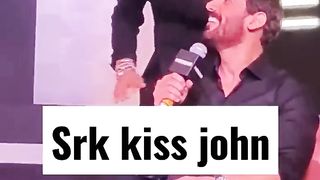 Shahrukh khan kiss john