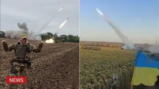 Ukrainian Armed Forces launches HIMARS attack on the front lines of battle